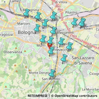 Mappa Via Umberto Monari, 40137 Bologna BO, Italia (1.97125)