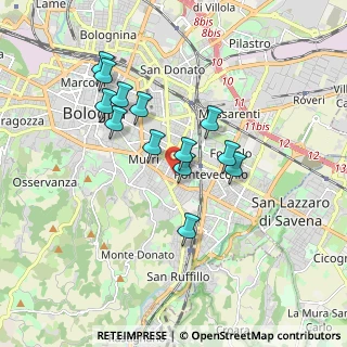 Mappa Via Luigi Silvagni, 40137 Bologna BO, Italia (1.54769)