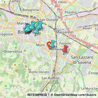 Mappa Via Umberto Monari, 40137 Bologna BO, Italia (1.98833)