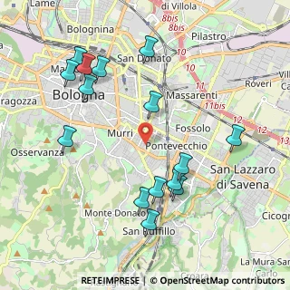 Mappa Via Luigi Silvagni, 40137 Bologna BO, Italia (2.22867)
