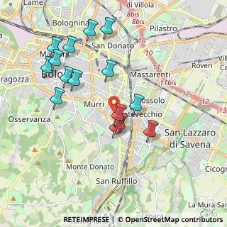 Mappa Via Aristide Busi, 40137 Bologna BO, Italia (1.98667)