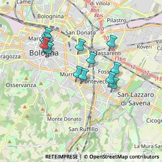 Mappa Via Luigi Silvagni, 40137 Bologna BO, Italia (1.79929)