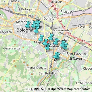 Mappa Via Giuseppe Albini, 40137 Bologna BO, Italia (1.44176)