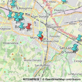 Mappa Via Umberto Monari, 40137 Bologna BO, Italia (3.24538)