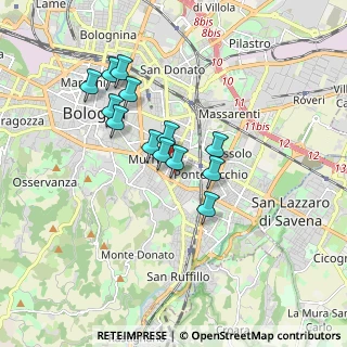 Mappa Via Aristide Busi, 40137 Bologna BO, Italia (1.46462)