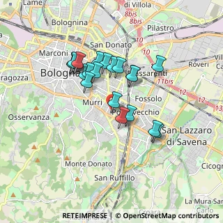 Mappa Via Giuseppe Albini, 40137 Bologna BO, Italia (1.4995)