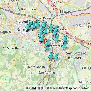 Mappa Via Luigi Silvagni, 40137 Bologna BO, Italia (1.3605)