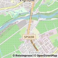 Kaart Savignano sul Panaro
