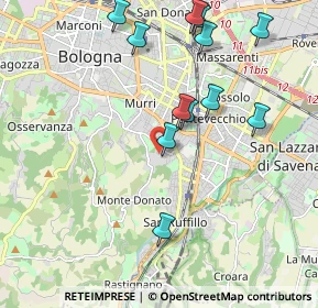 Mappa Via Giuseppe Atti, 40141 Bologna BO, Italia (2.1525)