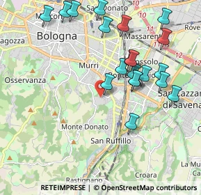 Mappa Via Giuseppe Atti, 40141 Bologna BO, Italia (2.1495)