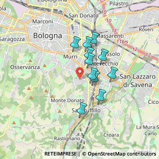 Mappa Via Alessandro Fleming, 40100 Bologna BO, Italia (1.36091)