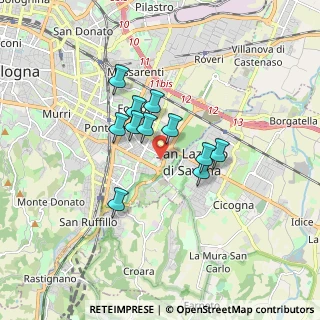 Mappa Via Fassetta, 40139 Bologna BO, Italia (1.25818)