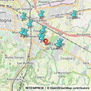 Mappa Via Fassetta, 40139 Bologna BO, Italia (1.92455)