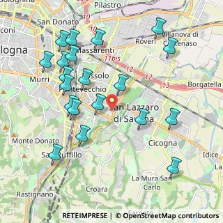 Mappa Via Fassetta, 40139 Bologna BO, Italia (2.25)