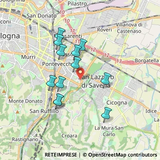 Mappa Via Fassetta, 40139 Bologna BO, Italia (1.7)