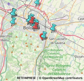 Mappa Via Berengario da Carpi, 40141 Bologna BO, Italia (3.93357)