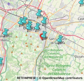 Mappa Via Berengario da Carpi, 40141 Bologna BO, Italia (5.65188)