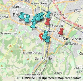Mappa Via Berengario da Carpi, 40141 Bologna BO, Italia (1.61235)