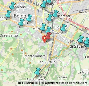 Mappa Via Berengario da Carpi, 40141 Bologna BO, Italia (2.49813)