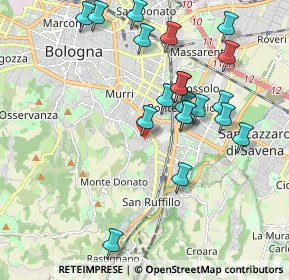 Mappa Via Berengario da Carpi, 40141 Bologna BO, Italia (2.021)