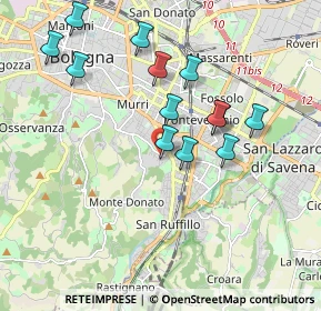 Mappa Via Berengario da Carpi, 40141 Bologna BO, Italia (1.82769)