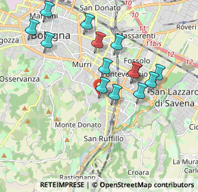 Mappa Via Berengario da Carpi, 40141 Bologna BO, Italia (1.83857)