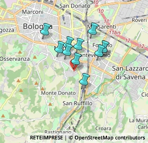 Mappa Via Pablo Neruda, 40141 Bologna BO, Italia (1.28091)