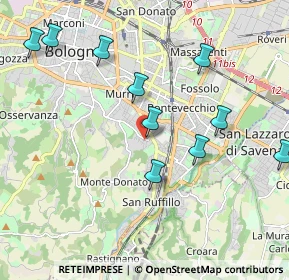 Mappa Via Berengario da Carpi, 40141 Bologna BO, Italia (2.36909)