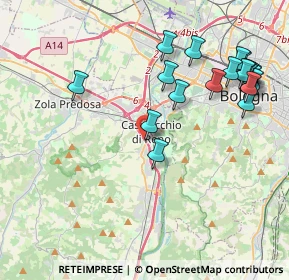 Mappa Via Carlo Collodi Lorenzini, 40033 Casalecchio di Reno BO, Italia (4.728)