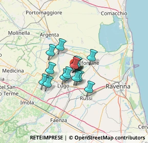 Mappa Via C. Cattaneo, 48032 Fusignano RA, Italia (7.46733)