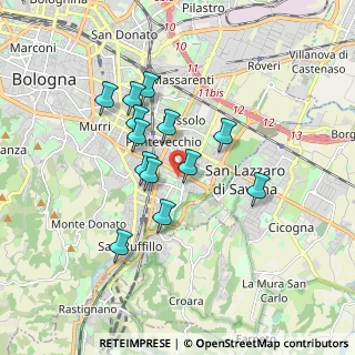 Mappa Via Corrado Mazzoni, 40139 Bologna BO, Italia (1.47538)