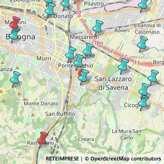 Mappa Via Corrado Mazzoni, 40139 Bologna BO, Italia (3.12789)