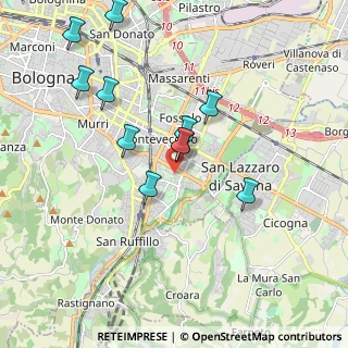 Mappa Via Corrado Mazzoni, 40139 Bologna BO, Italia (1.85909)