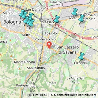 Mappa Via Corrado Mazzoni, 40139 Bologna BO, Italia (3.03182)