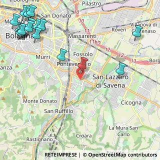 Mappa Via Corrado Mazzoni, 40139 Bologna BO, Italia (3.49056)