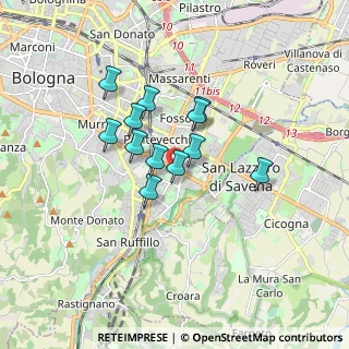 Mappa Via Corrado Mazzoni, 40139 Bologna BO, Italia (1.27417)