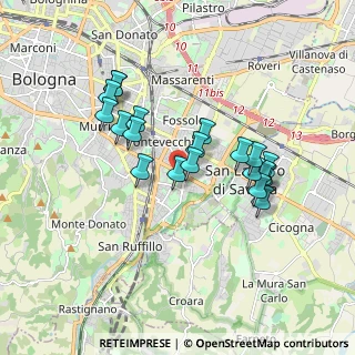 Mappa Via Corrado Mazzoni, 40139 Bologna BO, Italia (1.6075)