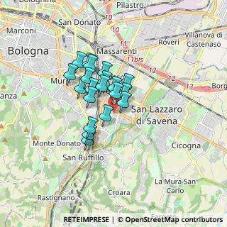 Mappa Via Corrado Mazzoni, 40139 Bologna BO, Italia (1.18)