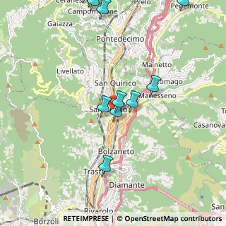 Mappa Via Romairone 10 Centro Comm. L'Aquilone, 16163 Genova GE, Italia (2.40909)