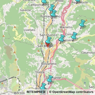 Mappa Via Romairone 10 Centro Comm. L'Aquilone, 16163 Genova GE, Italia (3.05545)