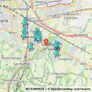 Mappa Via Cracovia, 40139 Bologna BO, Italia (1.48917)