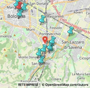 Mappa Via delle Armi, 40141 Bologna BO, Italia (2.04583)