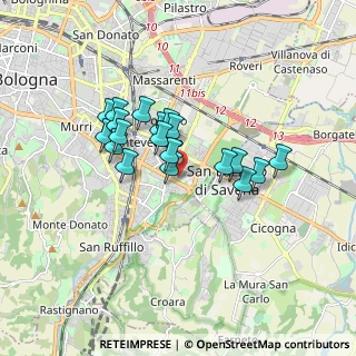 Mappa Via Faenza, 40139 Bologna BO, Italia (1.39368)