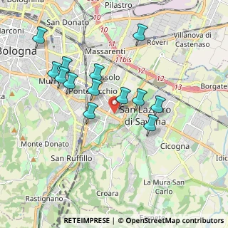 Mappa Via Faenza, 40139 Bologna BO, Italia (1.81615)
