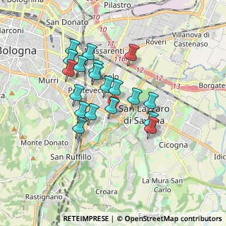 Mappa Via Faenza, 40139 Bologna BO, Italia (1.49263)