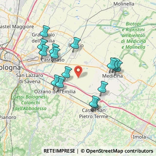 Mappa Via Sabbionara, 40064 Ozzano dell'Emilia BO, Italia (7.418)
