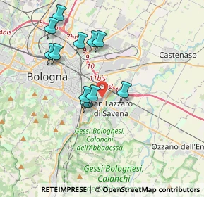 Mappa Via Ettore Nadalini, 40139 Bologna BO, Italia (3.60455)