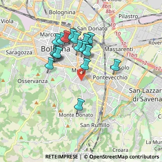 Mappa Via Vincenzo Martinelli, 40137 Bologna BO, Italia (1.664)