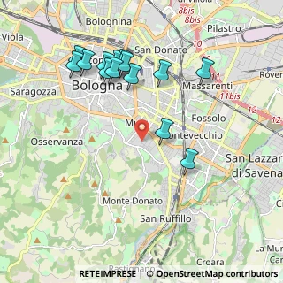 Mappa Via Vincenzo Martinelli, 40137 Bologna BO, Italia (2.09357)