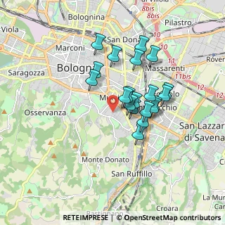Mappa Via Vincenzo Martinelli, 40137 Bologna BO, Italia (1.411)